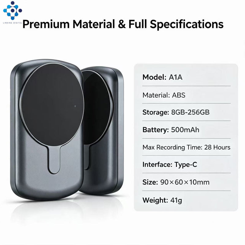 A1A Ai Note Taker Smart AI Voice Recorder