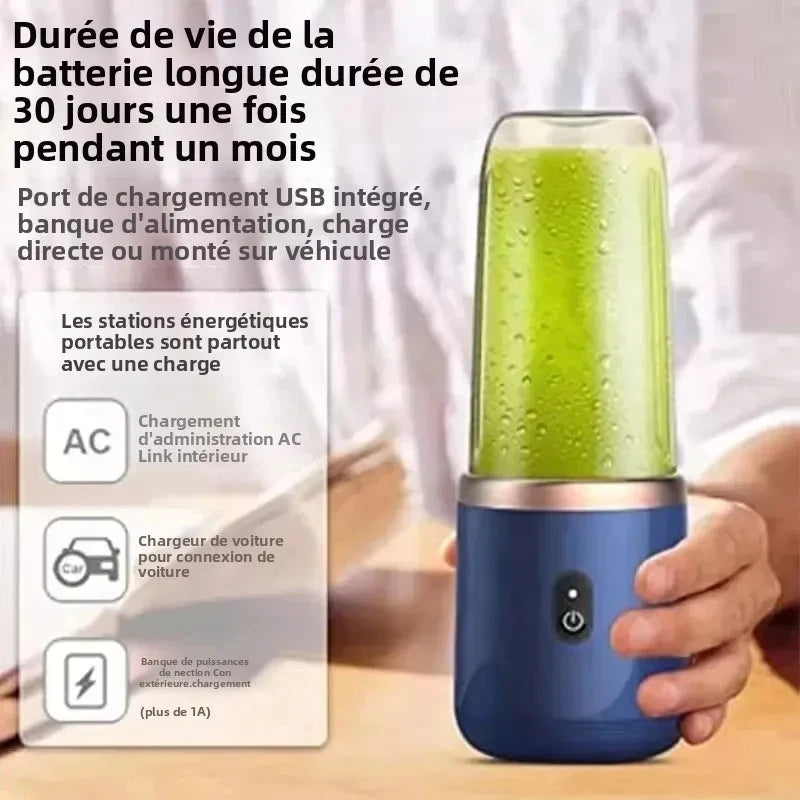 Portable USB Blender – 400ml Rechargeable Smoothie & Juice Maker